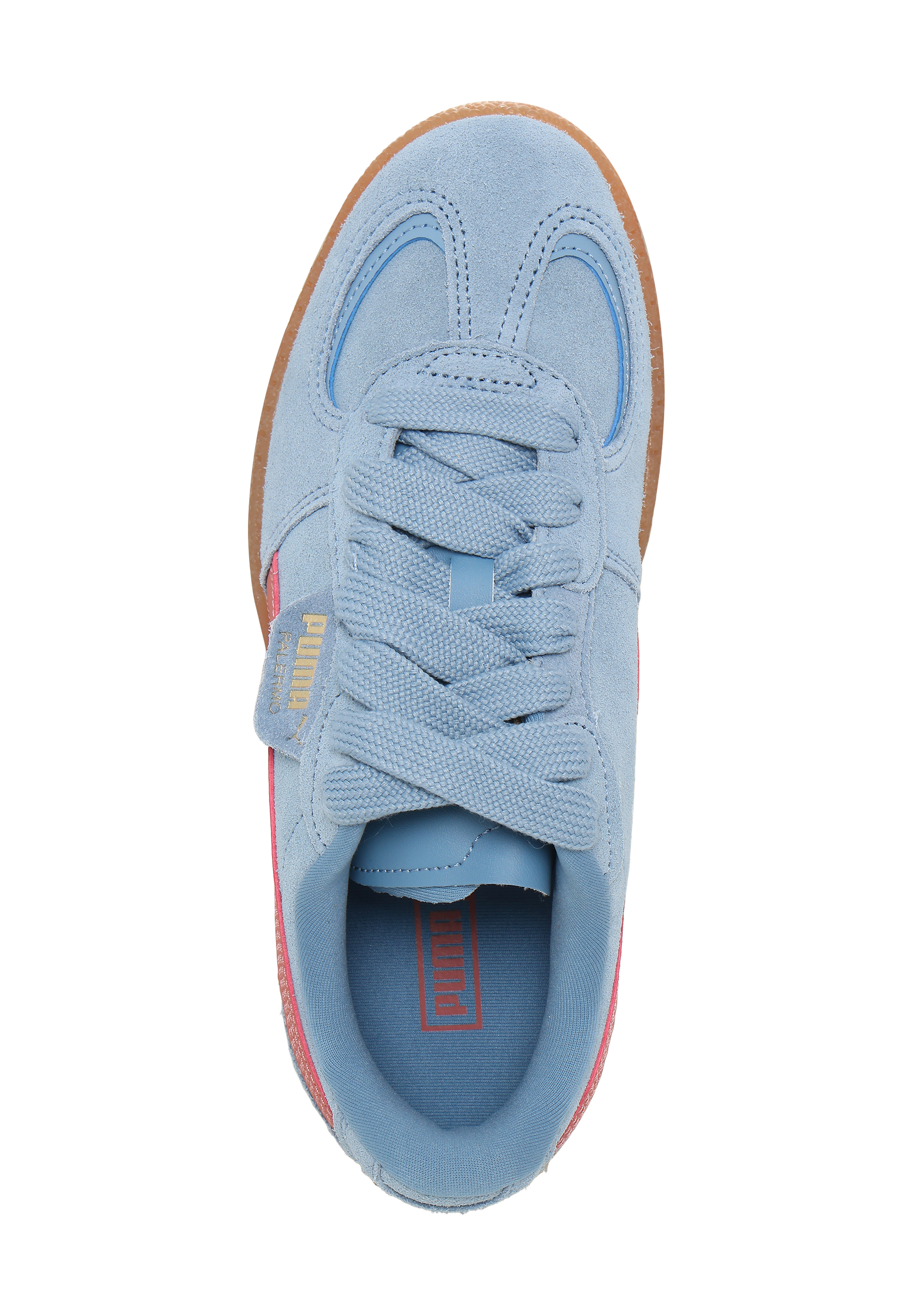 Puma® Sneaker, Leder, FüR Damen, Blau|Rot, 40 1/2
