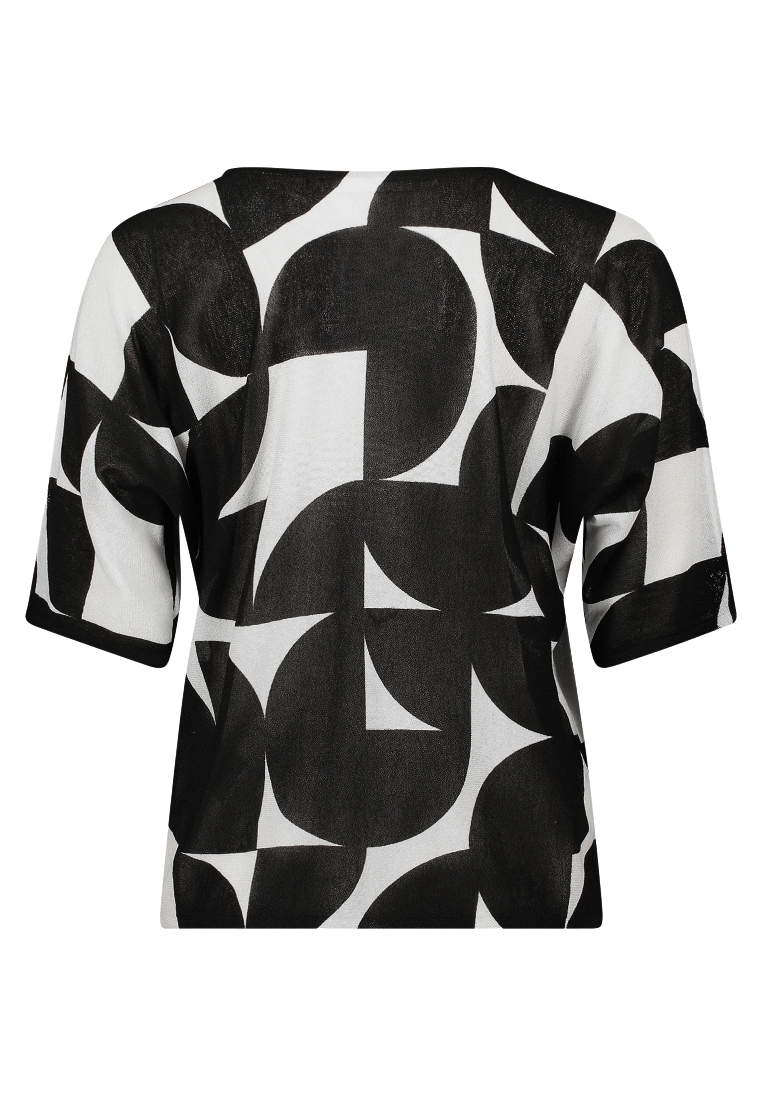 Betty & Co Feinstrickpullover Mit Print, Schwarz, 36