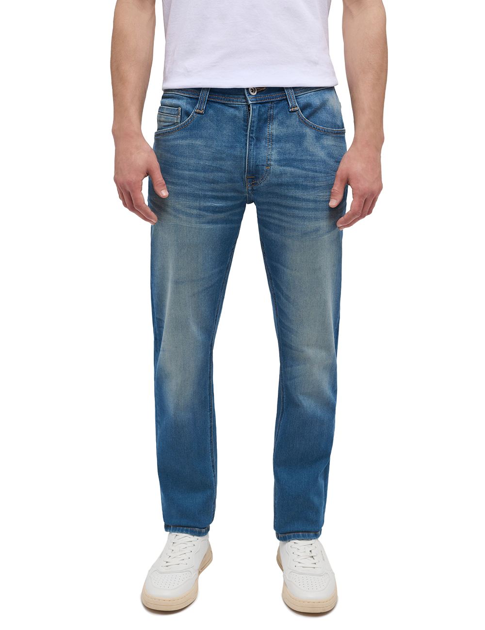 Mustang® Oregon Jeanshose, Waschung, Slim Fit, FüR Herren, Blau, 34/34