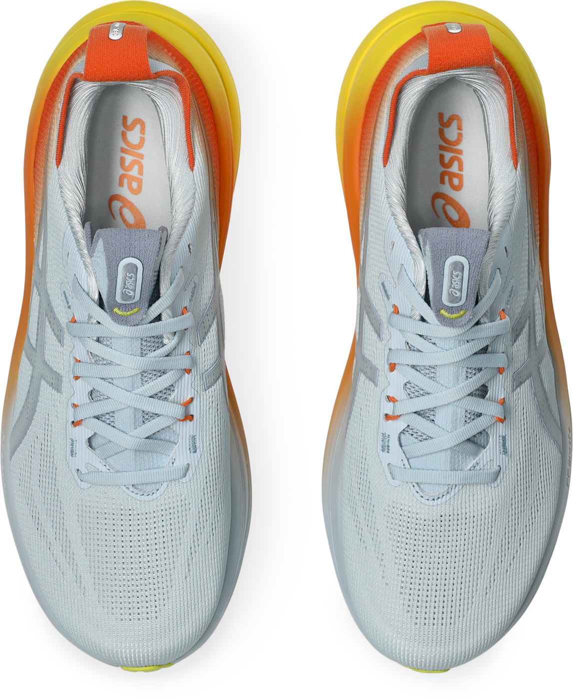 Asics Laufschuhe "Gel-Nimbus 28", FüR Herren, Blau|Orange|Gelb, 12