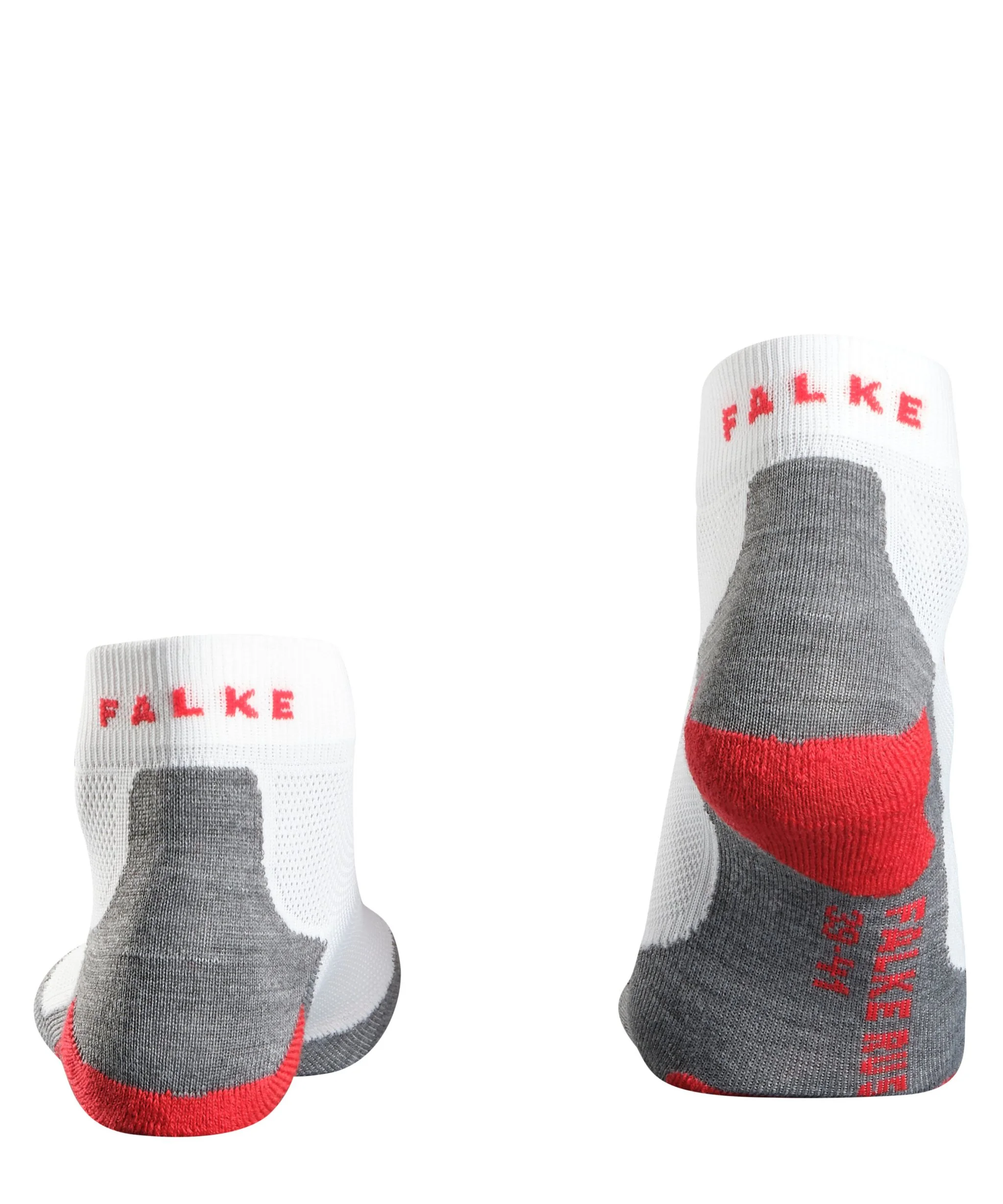 Falke RU5 Lightweight Short Sportsocken, Schnelltrocknend, FüR Herren, Weiß|Grau, 44/45
