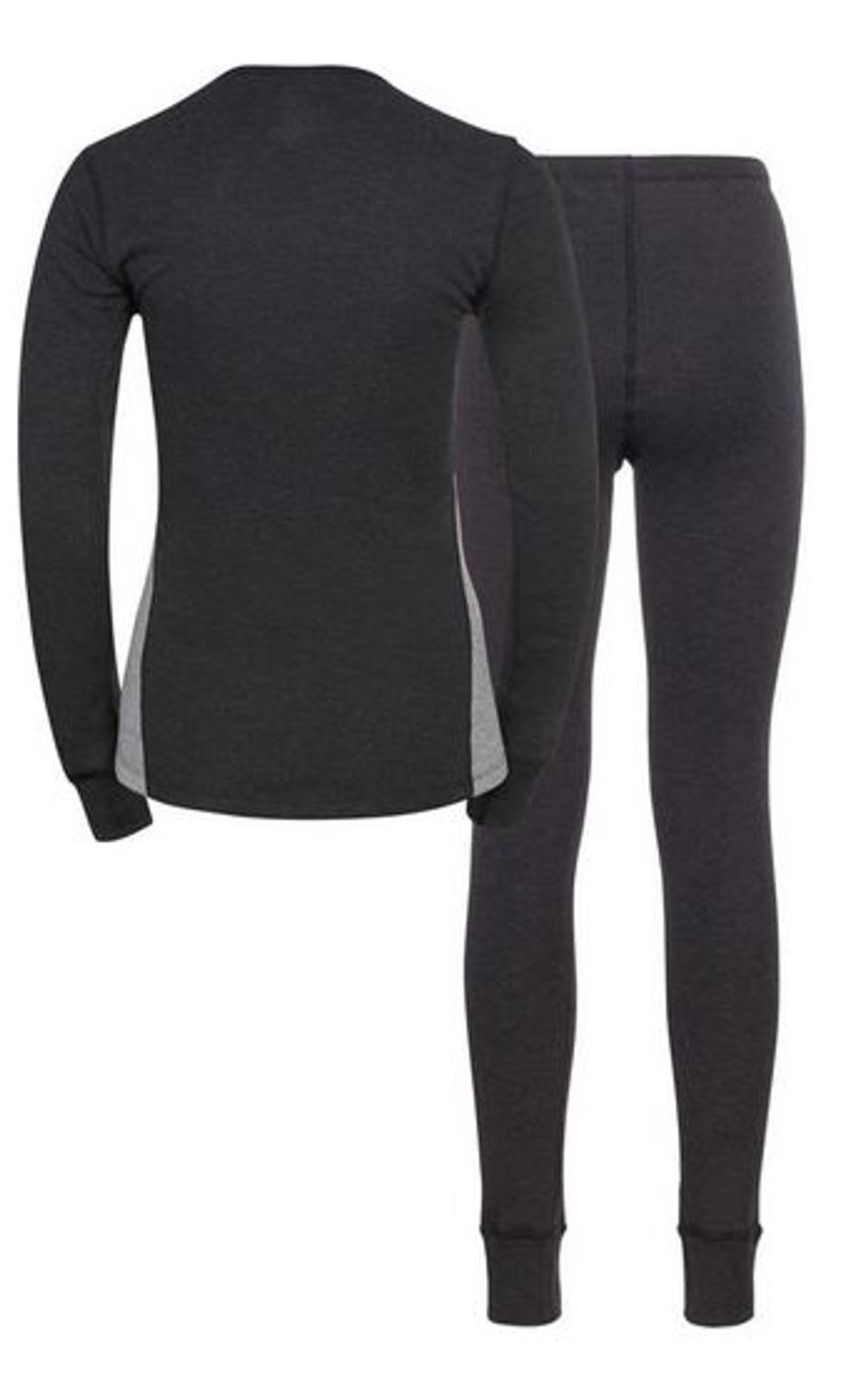 Odlo Damen Active Warm Eco Layer Set Grey Melange, Grau, M