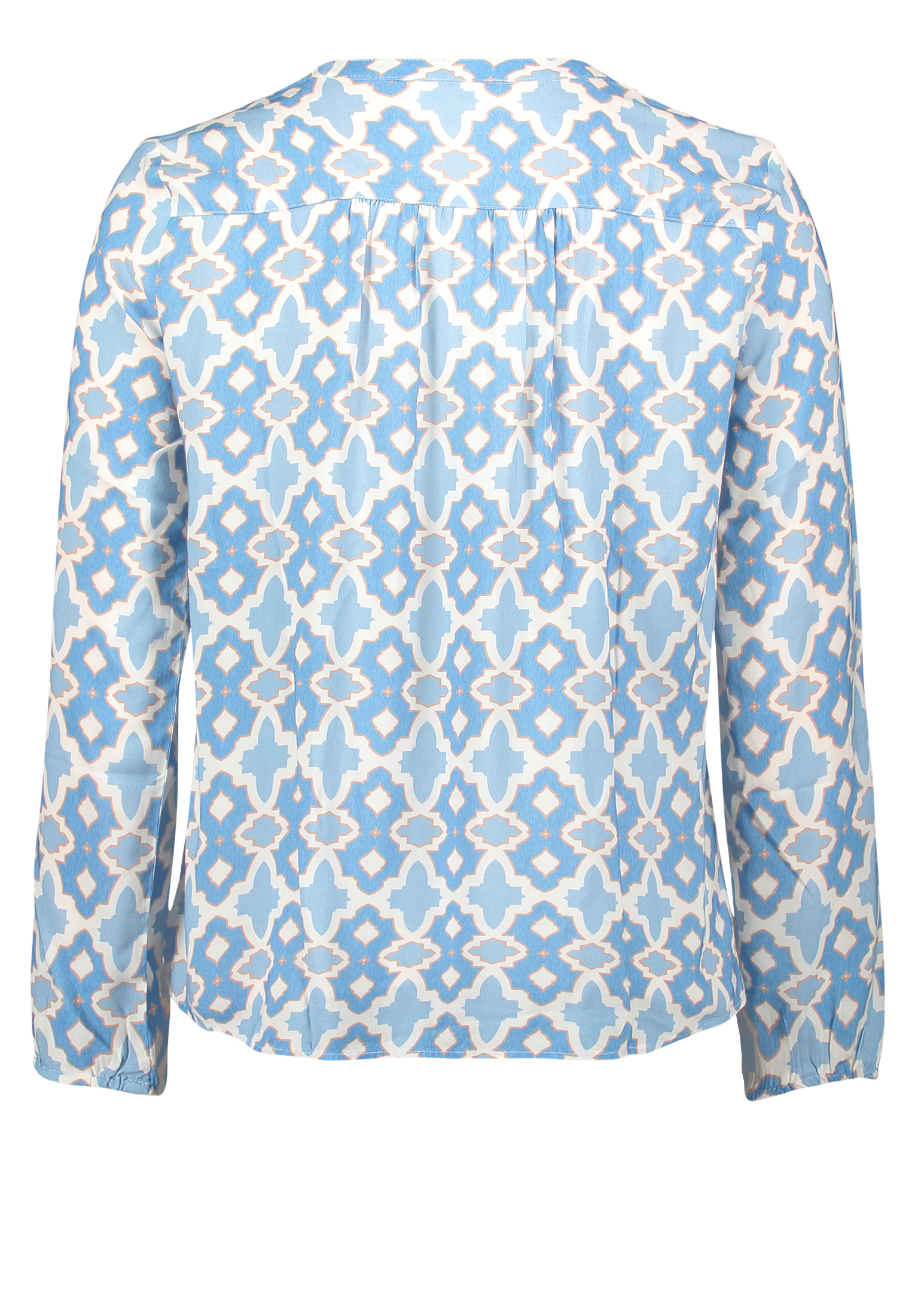 Cartoon Blusenshirt Mit Muster, Weiß, 34