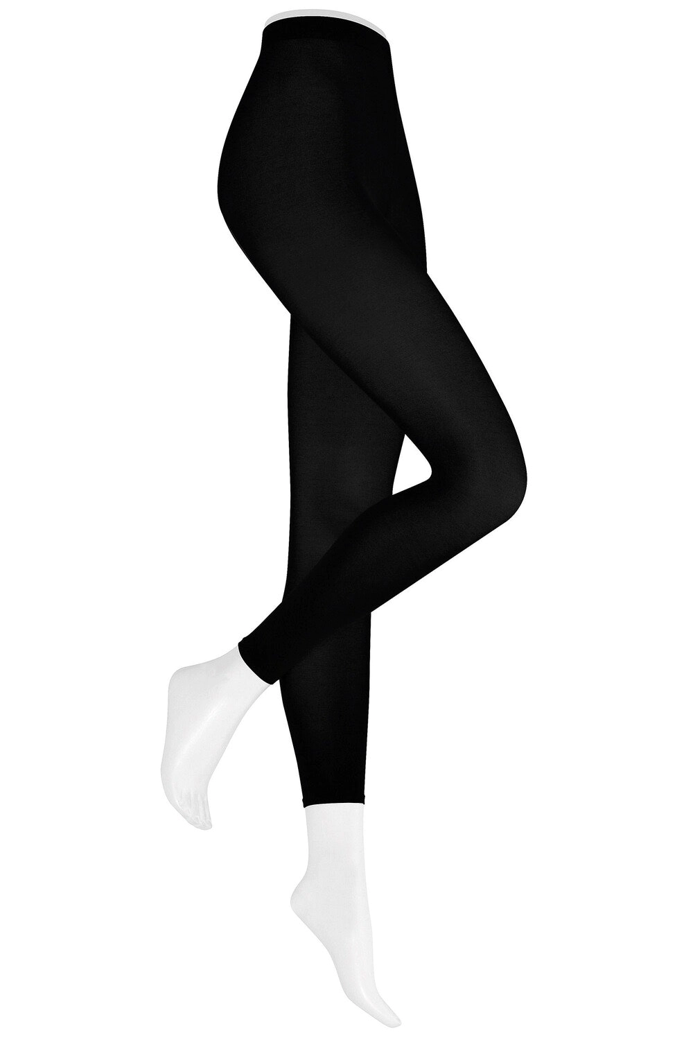 Kunert Sensual Cotton Leggings, Hoher Bund, Blickdicht, FüR Damen, Schwarz, 42/44