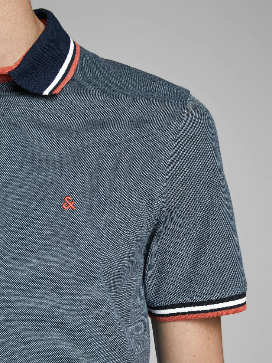 Originals by Jack & Jones Poloshirt, Kurzarm, Stickerei, FüR Herren, Grau, XL