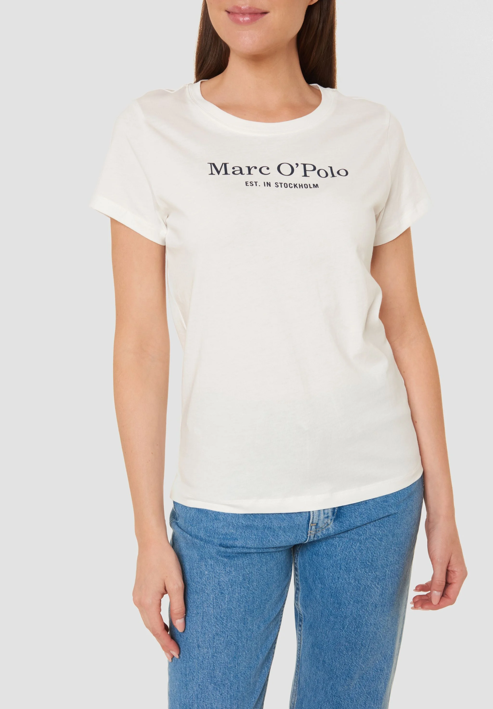 Marc O'polo Mix N Match Schlafanzug-Oberteil, Bio-Baumwolle, Kurzarm, FüR Damen, Weiß, M