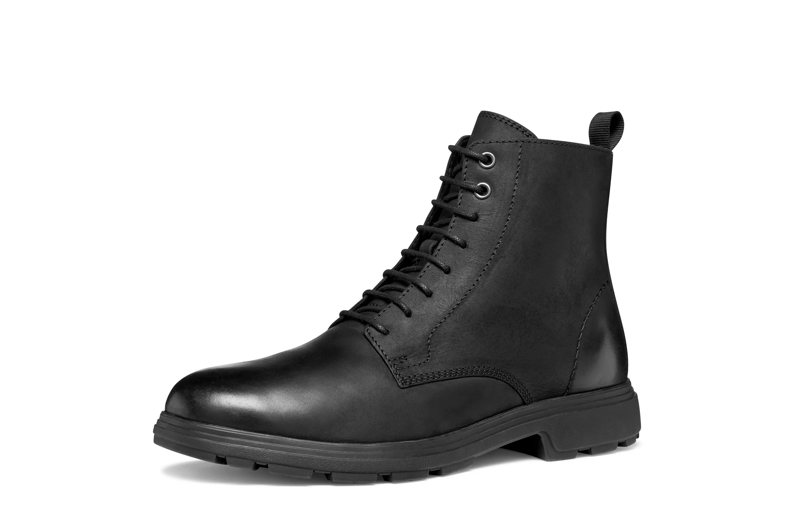 Geox SchnüRstiefeletten, Leder, FüR Herren, Schwarz, 41