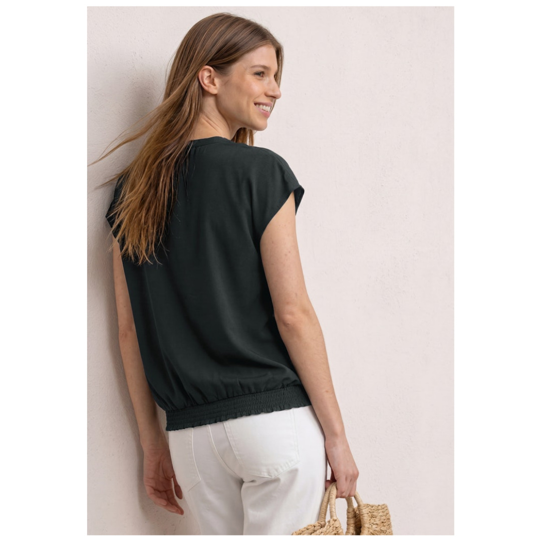 Street One Shirtbluse, Split-Neck, FüR Damen, GrüN, 40