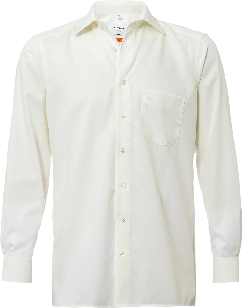 Olymp Luxor Businesshemd, Modern Fit, BüGelfrei, FüR Herren, Beige, 44