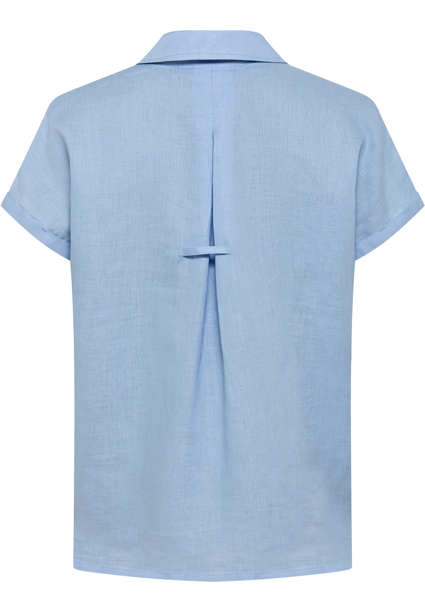 Cecil Leinenbluse, Kurzarm, FüR Damen, Blau, Xl