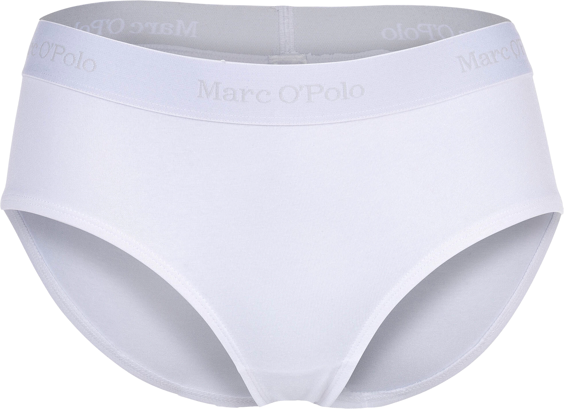 Marc O'polo Essentials Slip, 3Er-Pack, Logo-Bund, FüR Damen, Weiß, L