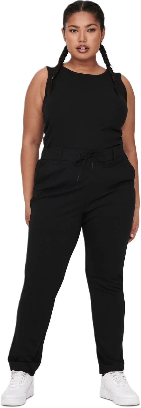 Only Carmakoma Stoffhose, 7/8-LäNge, FüR Damen, Schwarz, 52/32