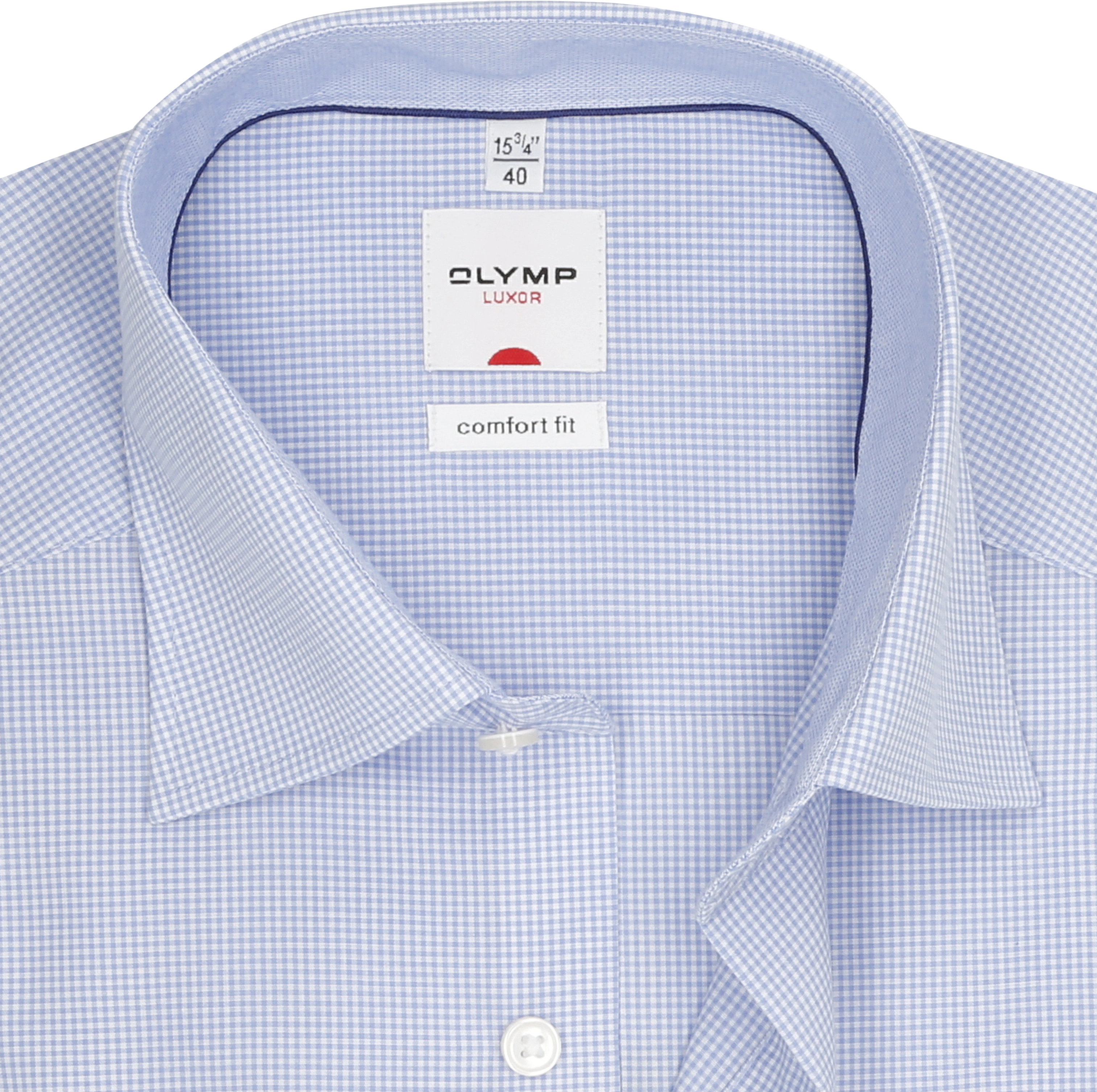 Olymp Businesshemd Luxor, Comfort Fit, Kurzarm, Kent, FüR Herren, Blau, 42