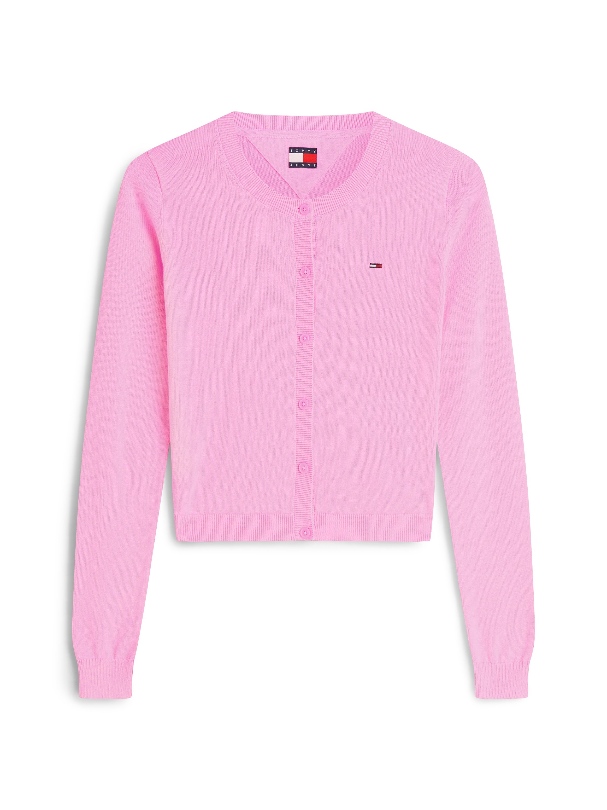 Tommy Jeans Strickjacke Essential, Baumwolle, FüR Damen, Weiß, Xs
