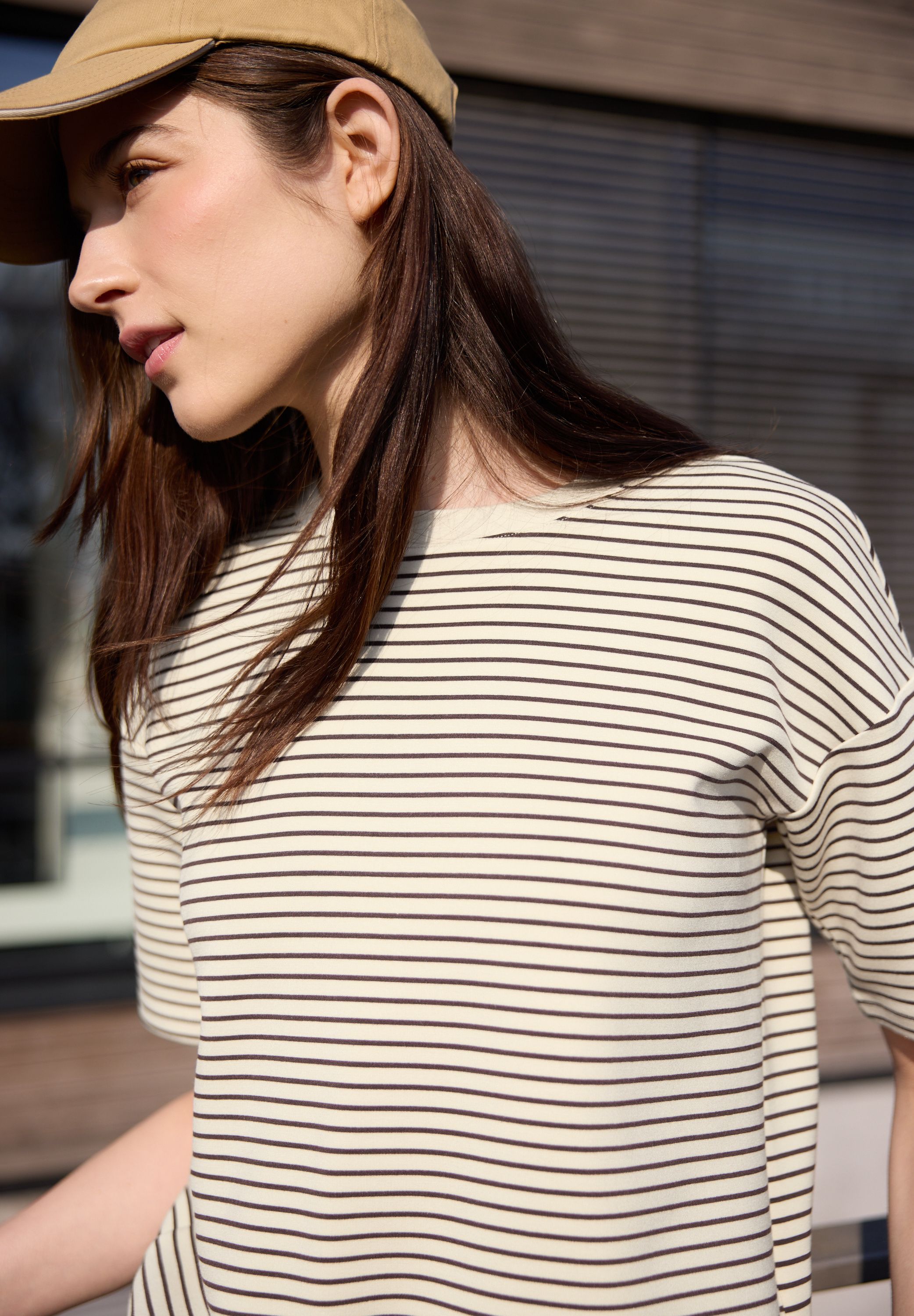 Street One Studio F324849_Fine Stripe Scu, 25583 Brown, 38, Rot, 38