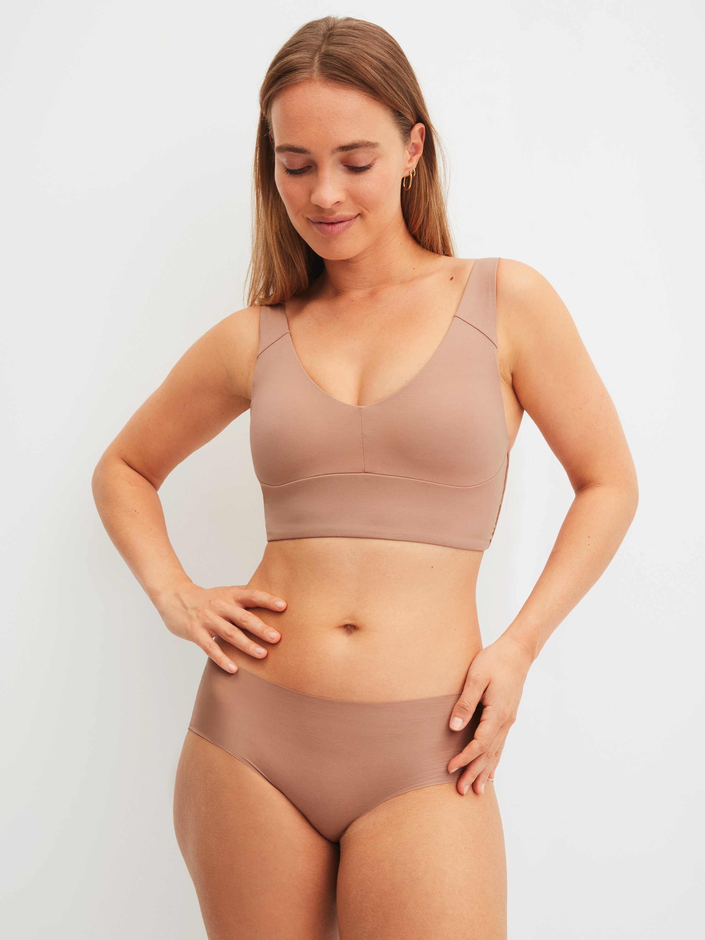 Calida Damen Bustier Mit Verstellbaren TräGern Natural Skin, Grau, S