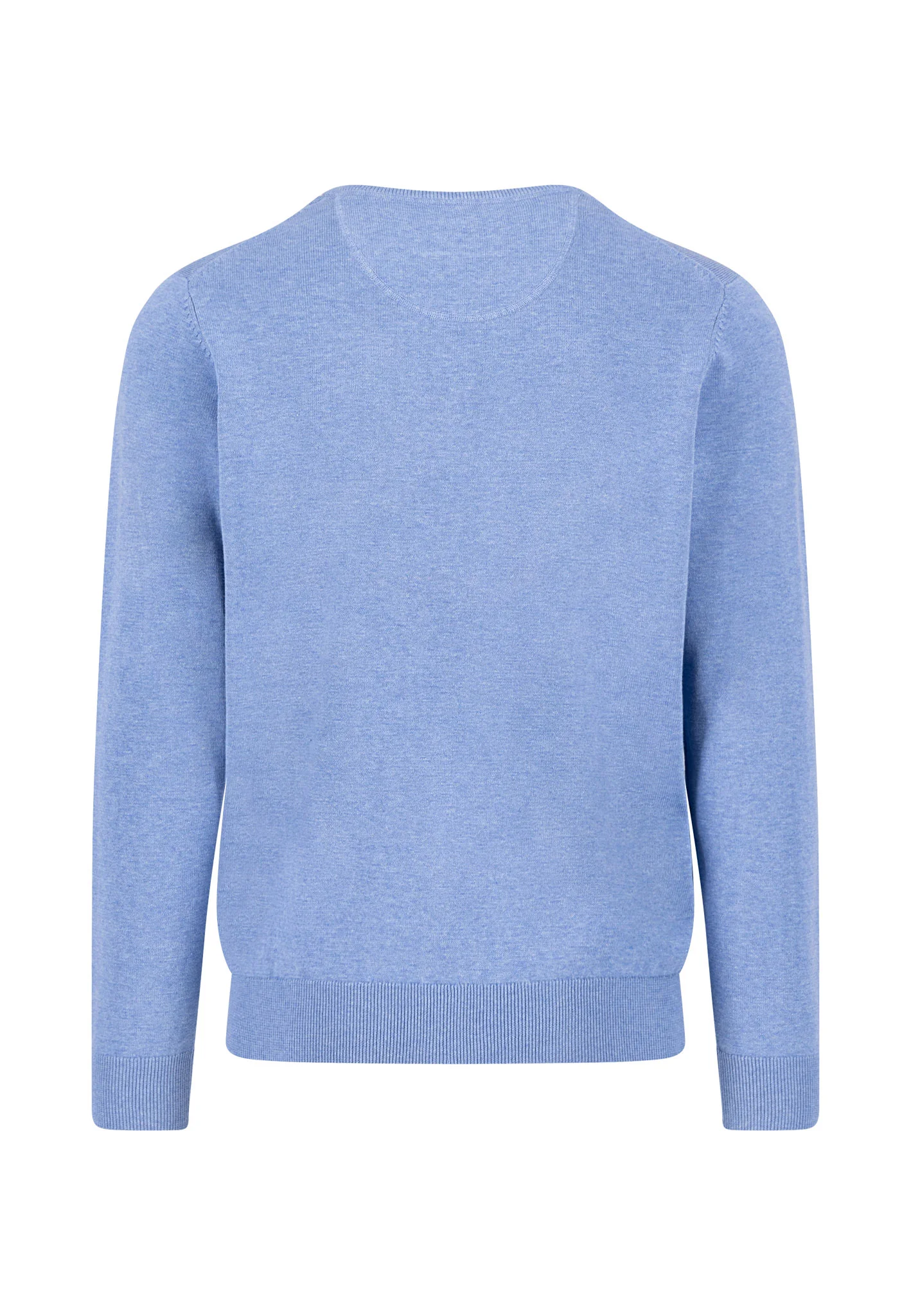 FYNCH-HATTON® Pullover, Baumwolle, RippbüNdchen, FüR Herren, Blau, M
