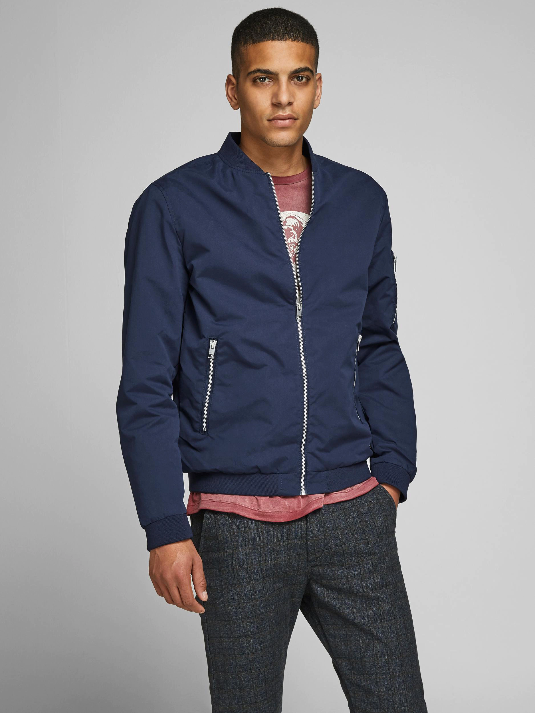 Originals By Jack & Jones Bomberjacke, ReißVerschlusstaschen, FüR Herren, Blau, S