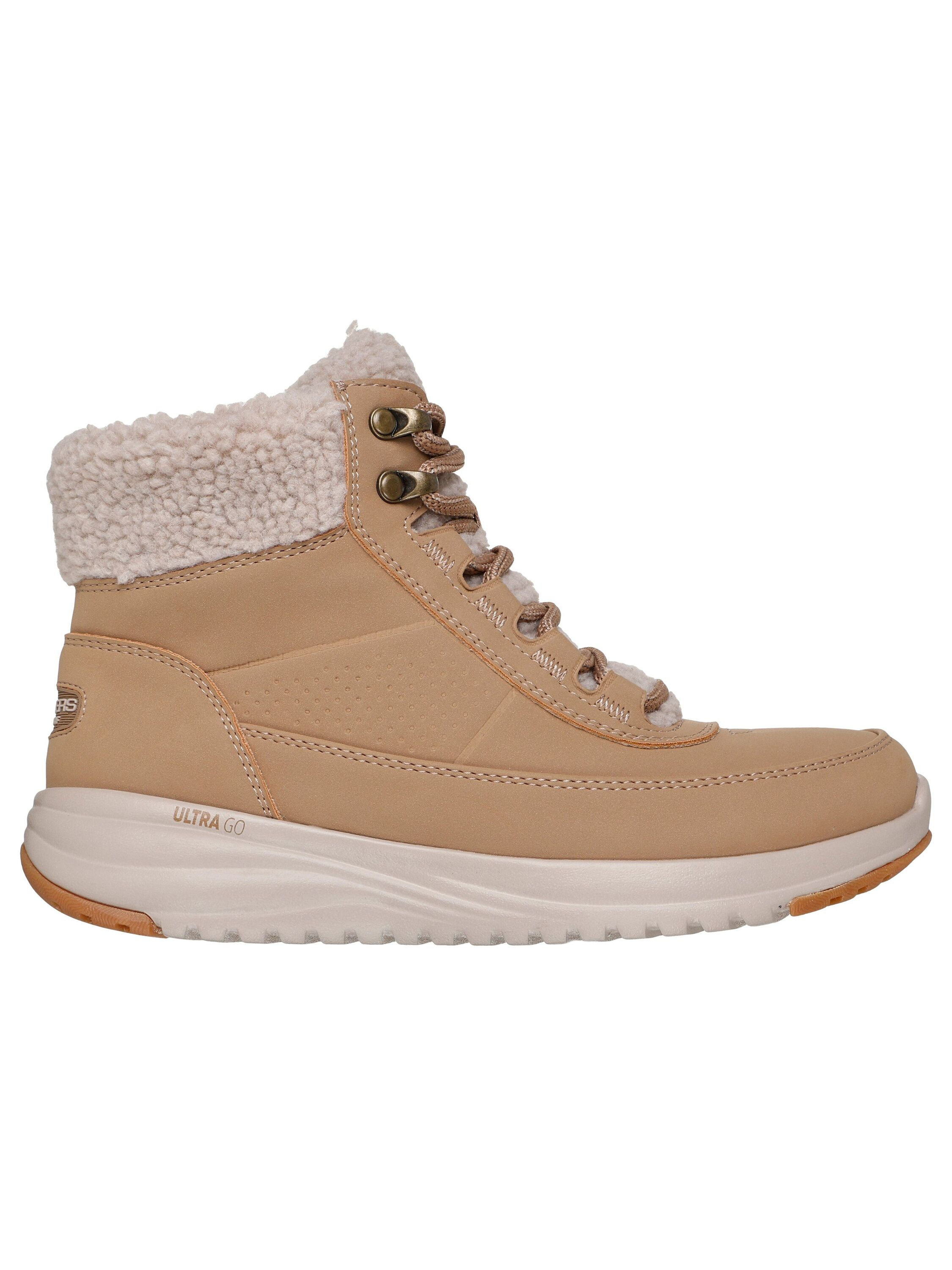 Skechers® Winterstiefeletten, Leder, FüR Damen, Braun, 38