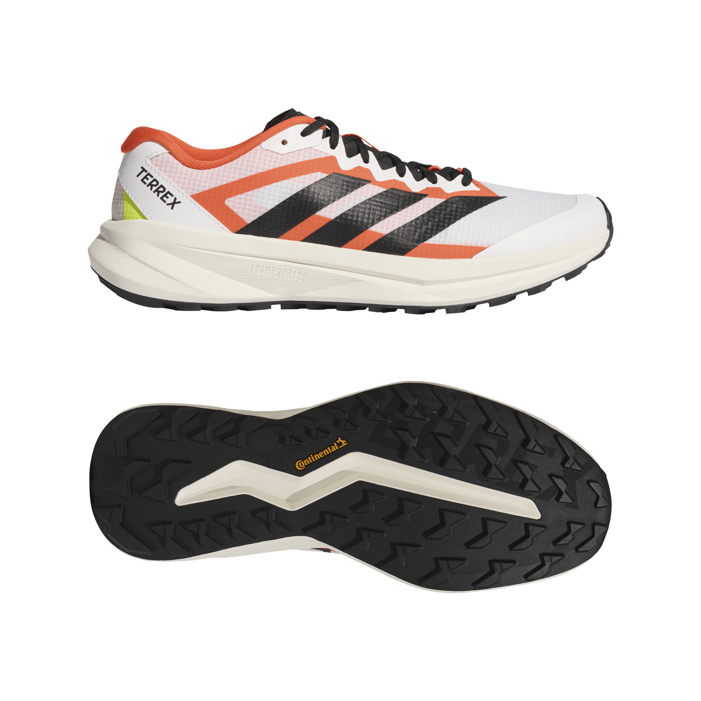 Adidas Sportschuhe Terrex, DäMpfend, FüR Herren, Weiß|Schwarz|Orange, 44 2/3