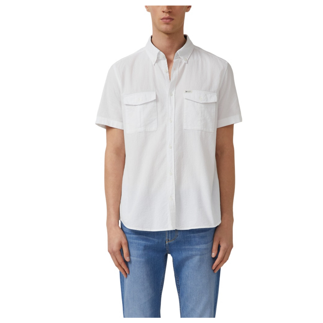 S.Oliver Red Label Freizeithemd, Regular Fit, Kurzarm, Button-Down-Kragen, FüR Herren, Weiß, Xl