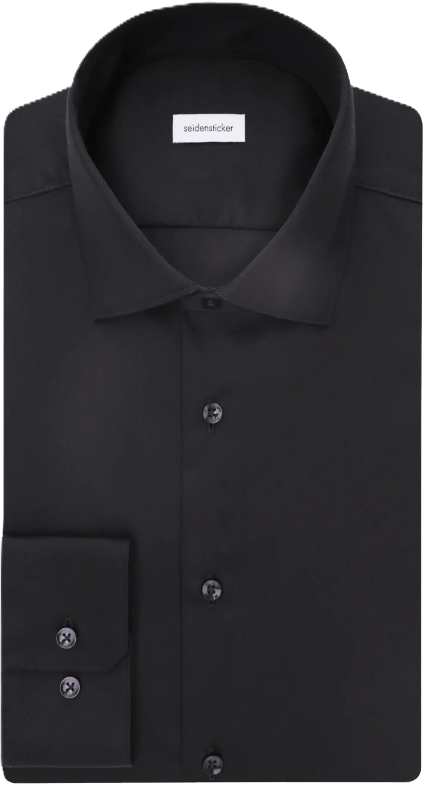 seidensticker Businesshemd, Shaped Fit, Langarm, Kent-Kragen, FüR Herren, Schwarz, 39