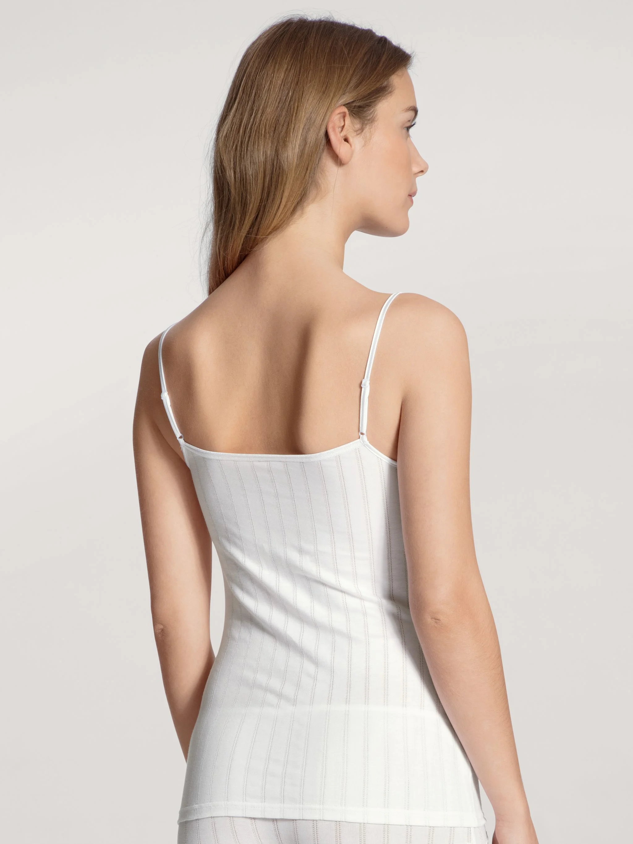 Calida Etude Toujours Top, SpaghettiträGer, Spitze, FüR Damen, Weiß, M