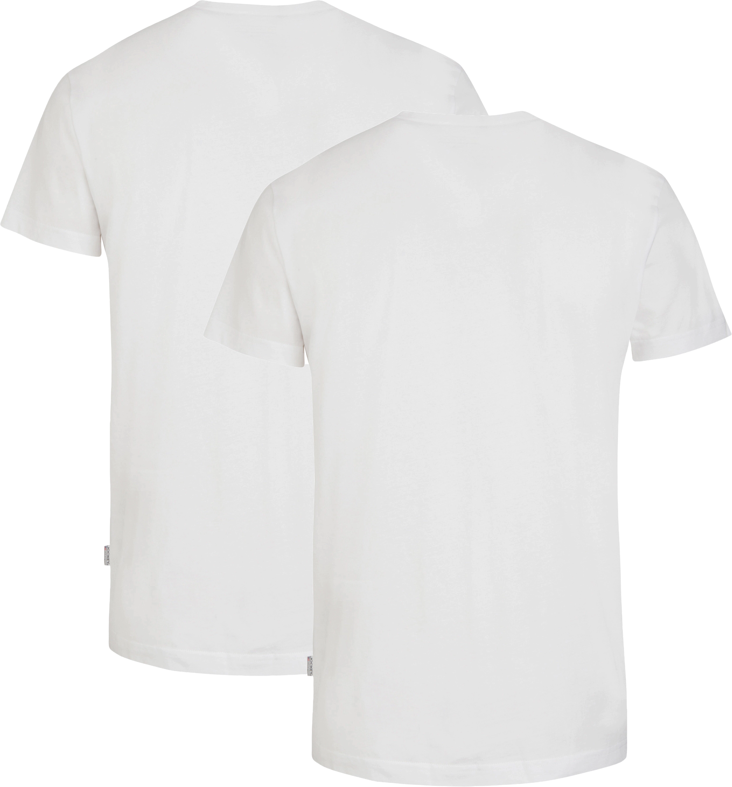 Jockey® T-Shirt, 2Er-Pack, Rundhalsausschnitt, FüR Herren, Weiß, Xxl