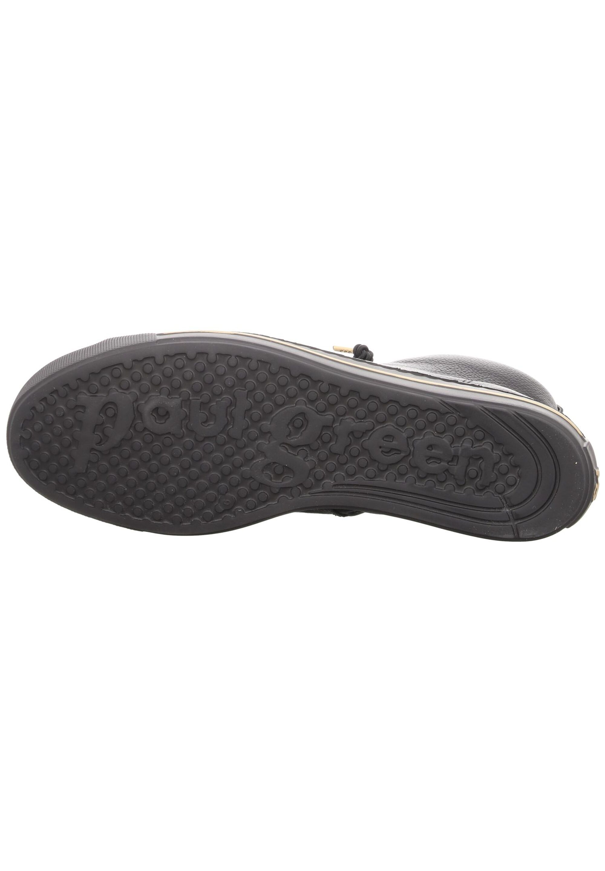 Paul Green Glattleder Sneaker, Schwarz, 38