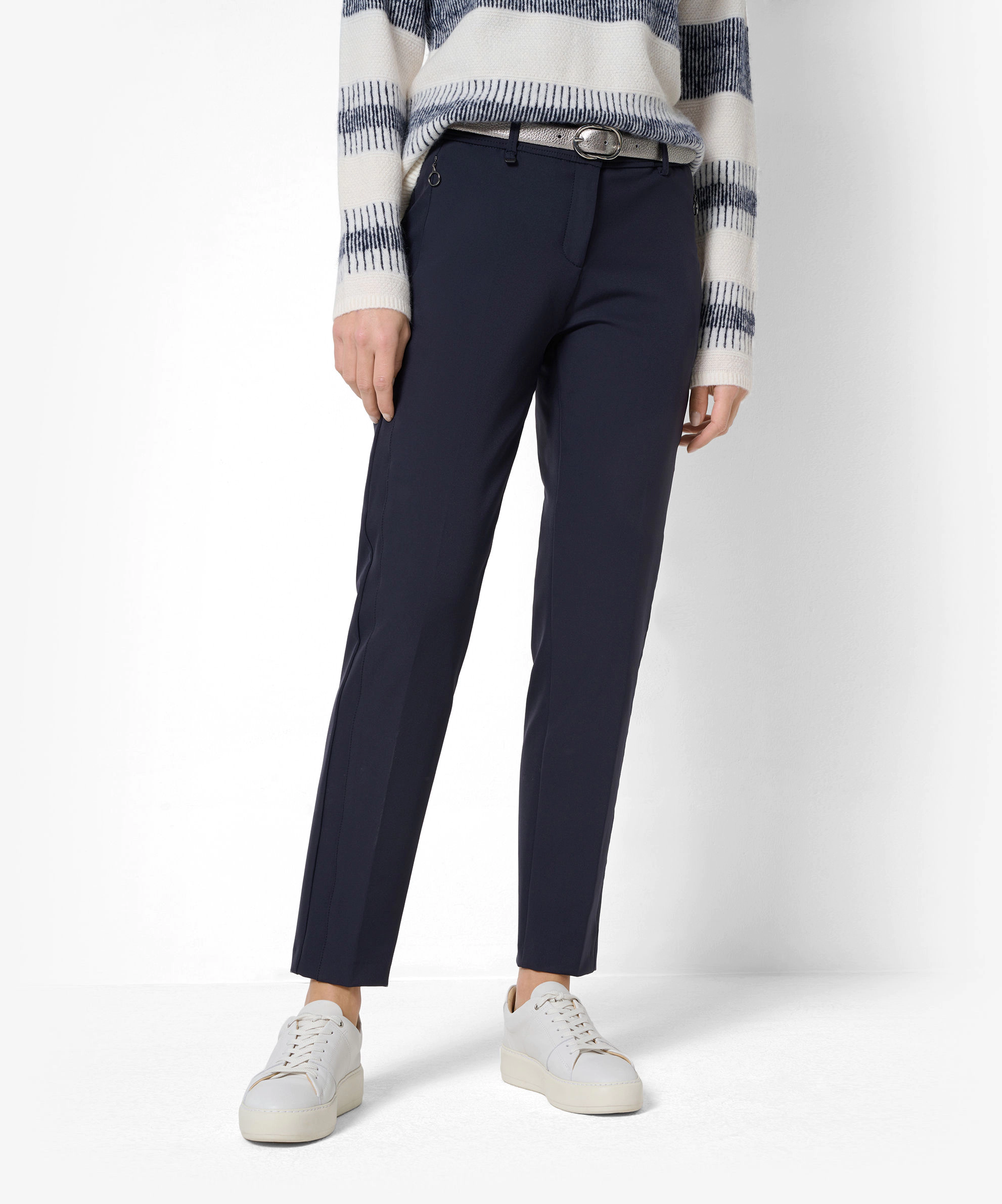 Brax Stoffhose, ReißVerschlusstaschen, BüGelfalte, FüR Damen, Blau, 23
