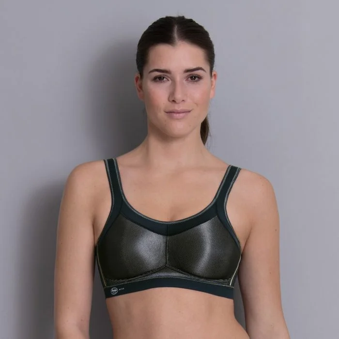 Anita Momentum Sport-Bh, Nahtlose Cups, Atmungsaktiv, FüR Damen, Schwarz, 85F