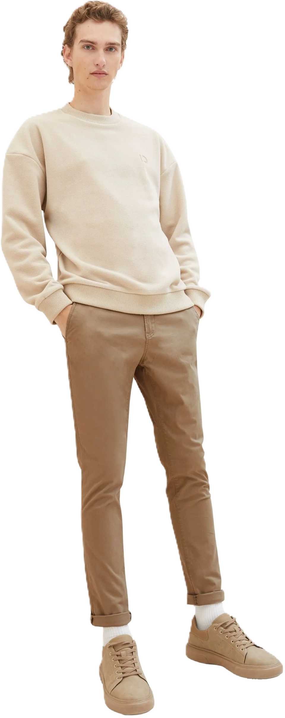 Denim TOM Tailor Chino, GüRtel, FüR Herren, Braun, W34/L32
