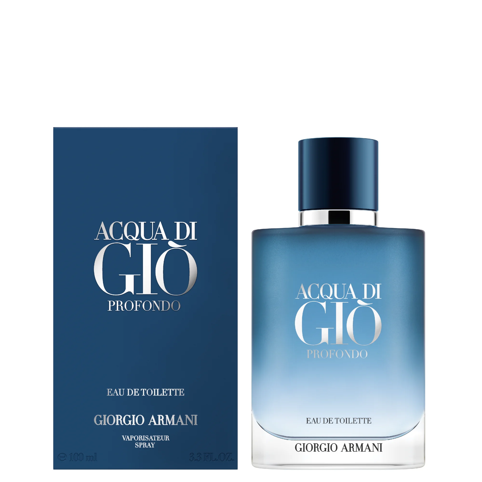 Armani Acqua Di Gio Pour Homme Profondo, Eau De Toilette, Herren, Aromatisch|Frisch|Aquatisch, Klar, 100