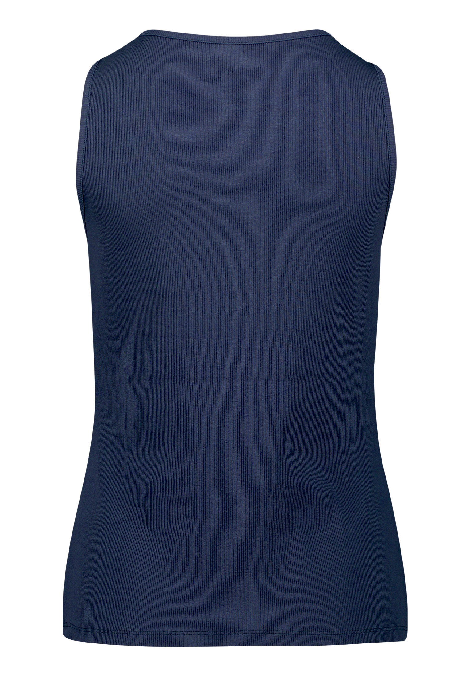 Cartoon Basic-Top Mit Rundhalsausschnitt, Blau, 46
