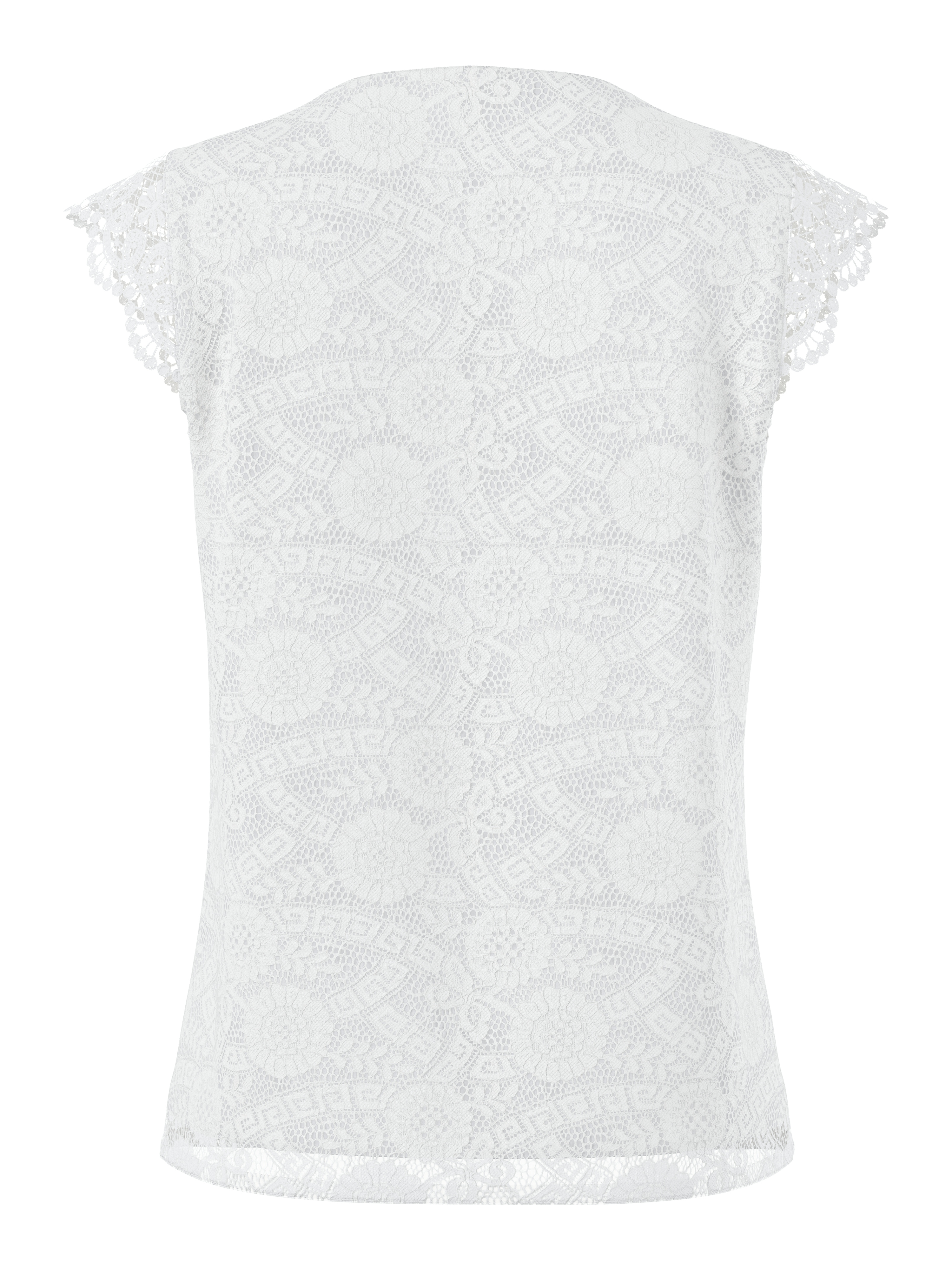 4189 Blusentop Olline, Spitze, FüR Damen, Weiß, S