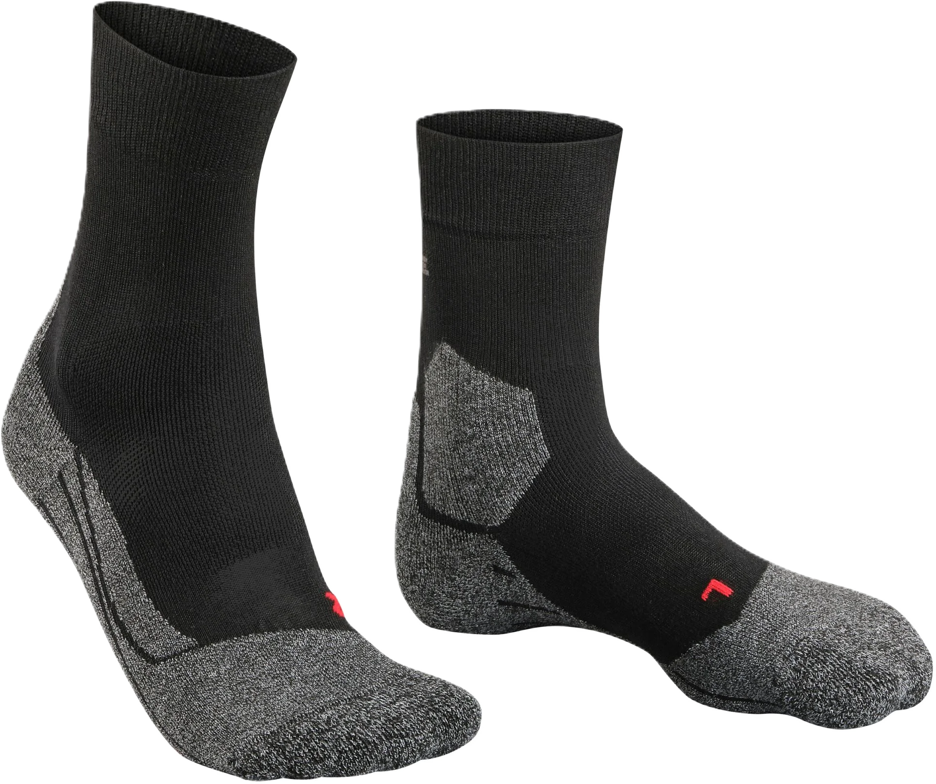Falke RU 3 Sportsocken, Polsterung, Feuchtigkeitsableitend, FüR Damen, Schwarz|Grau, 35-36