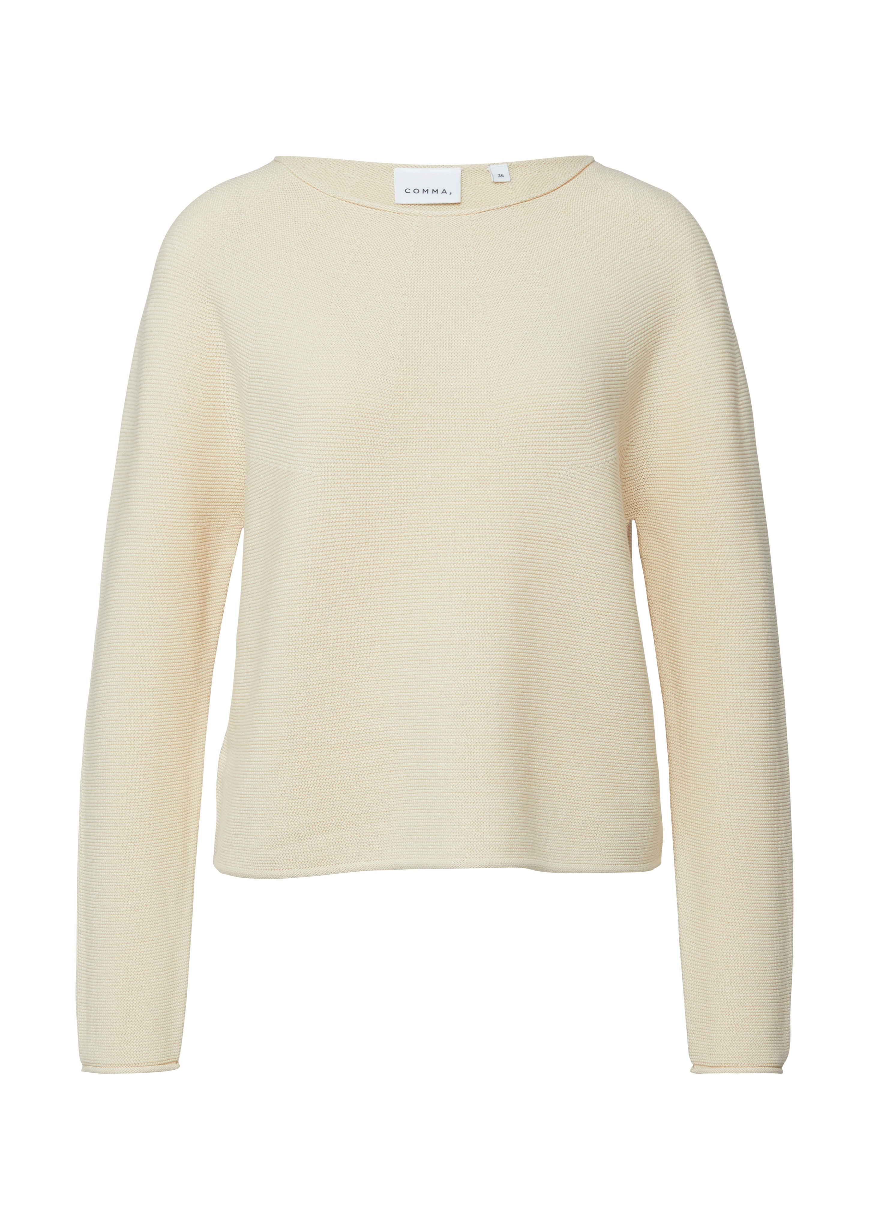 Comma, Strickpullover, Rollsaum, FüR Damen, Beige, 40