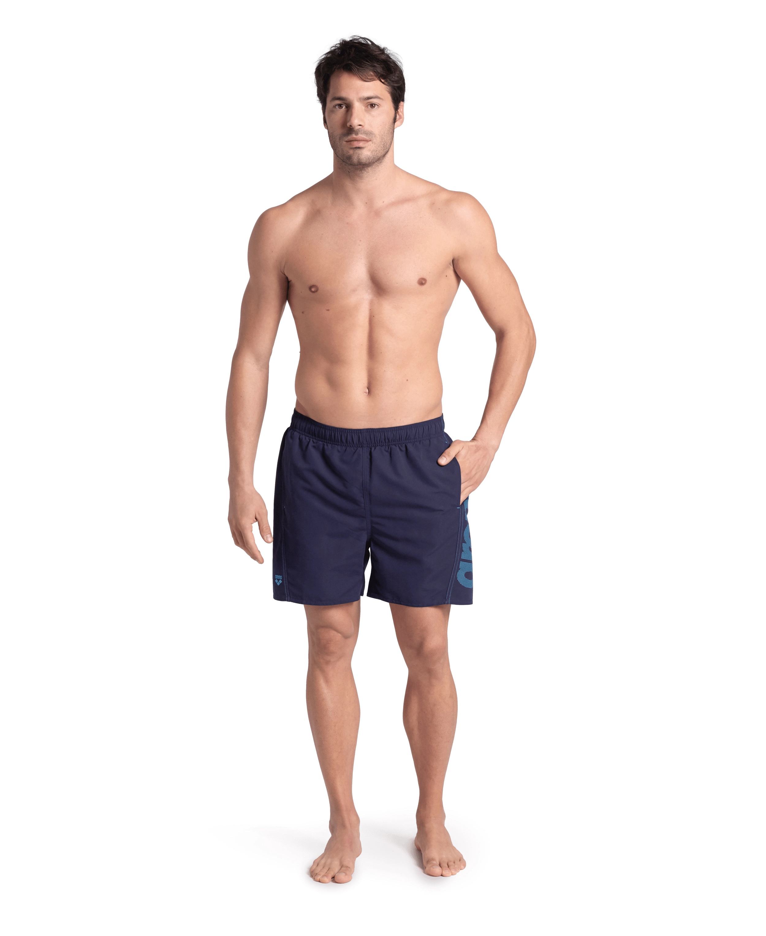 Arena Badeshorts Fundamentals, Schnelltrocknend, FüR Herren, Blau, L