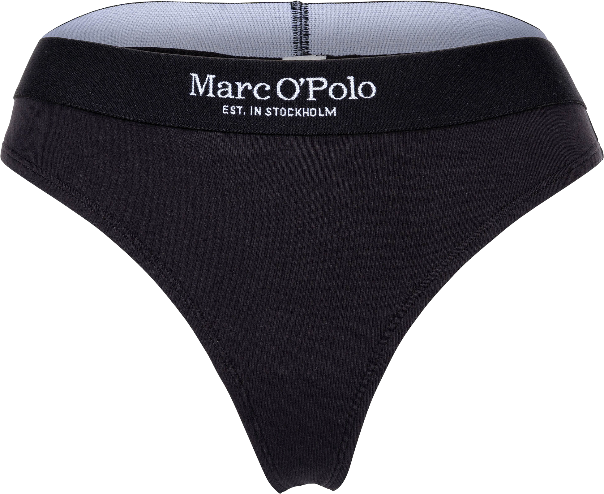 Marc O'polo Essentials String, 3Er-Pack, Logo-Bund, FüR Damen, Schwarz, L