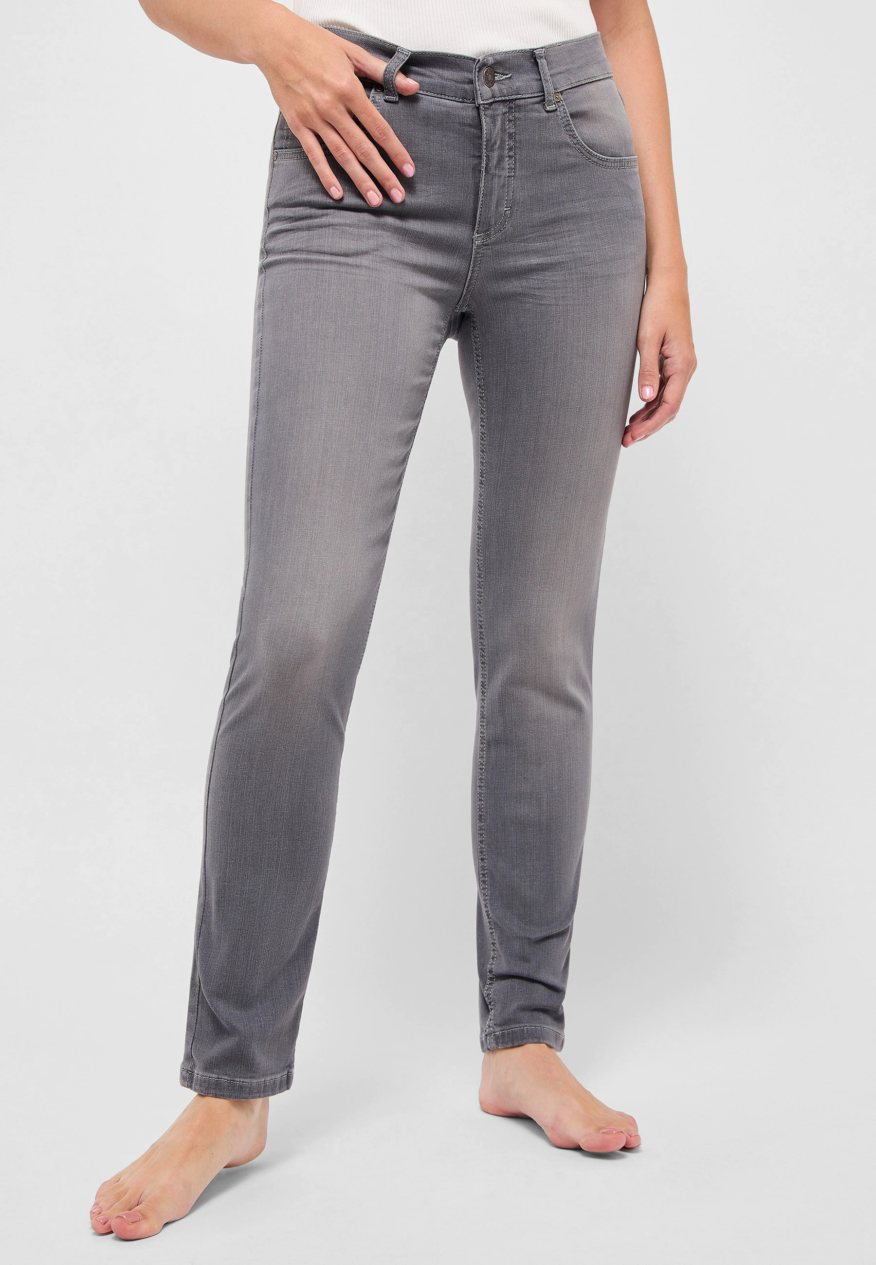 Angels Jeanshose "Cici", Five-Pocket, Regular Fit, FüR Damen, Grau, 42/30