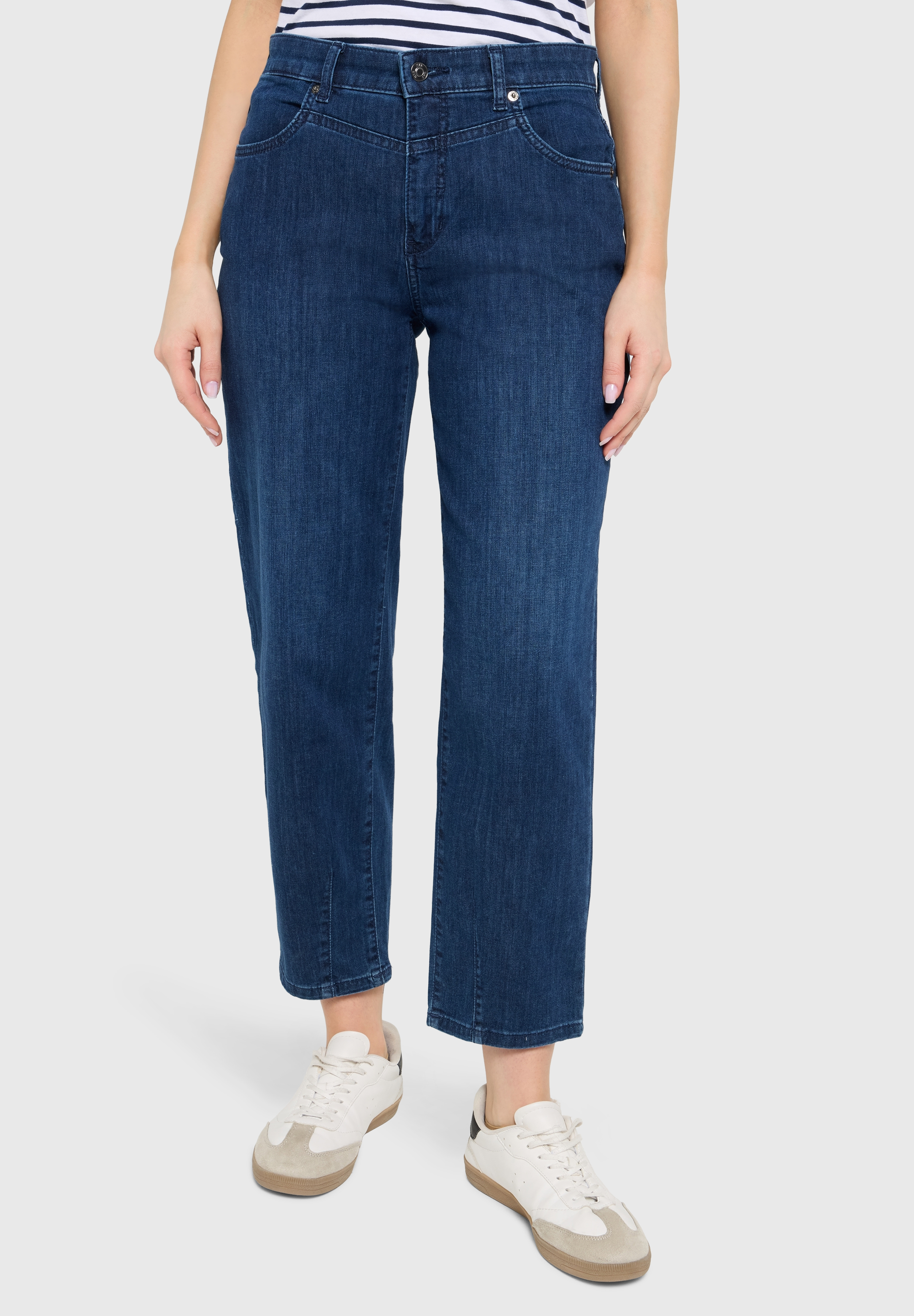 Mac Jeanshose Bobbie, 7/8-Lang, FüR Damen, Blau, 38
