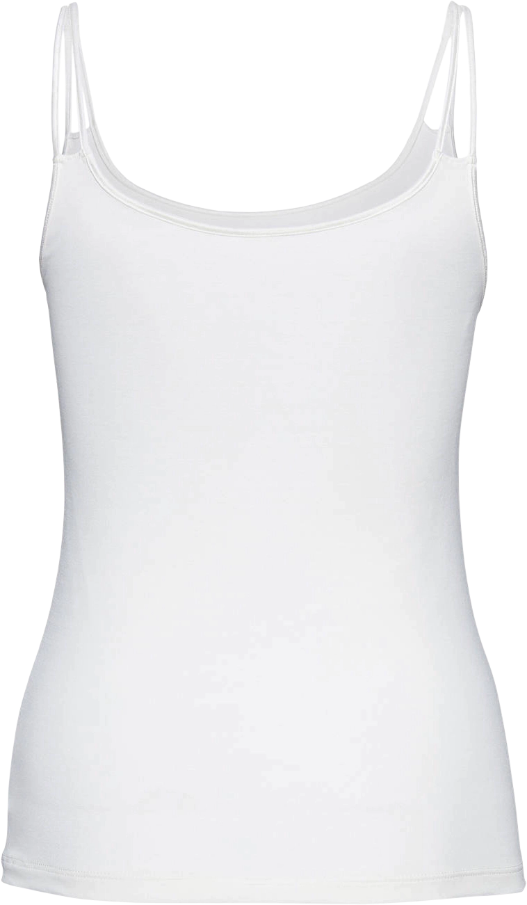 Mey Emotion Unterhemd, Doppel-Spaghetti-TräGer, FüR Damen, Weiß, 46
