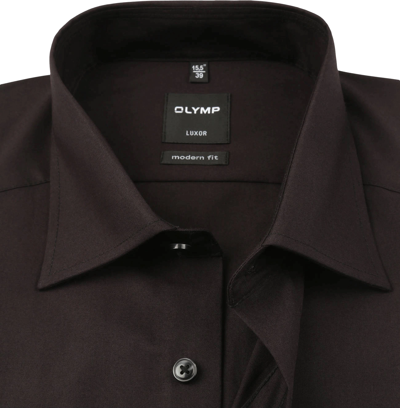 Olymp Businesshemd, Modern Fit, Extra Langarm, Kent-Kragen, FüR Herren, Schwarz, 40