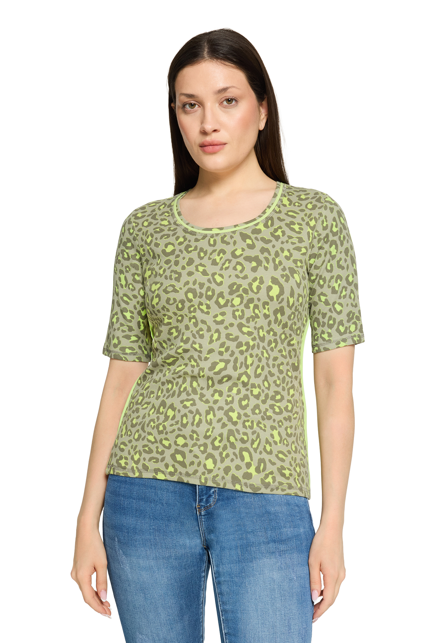 Betty Barclay Basic Shirt Mit Rippenstruktur, GrüN, 42