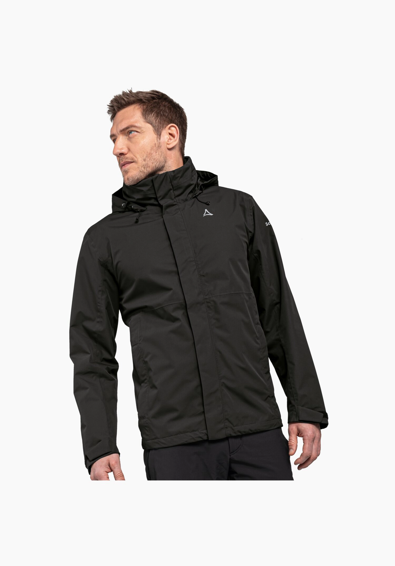 Schöffel Funktionsjacke Gmund, Wasserdicht, FüR Herren, Schwarz, 50