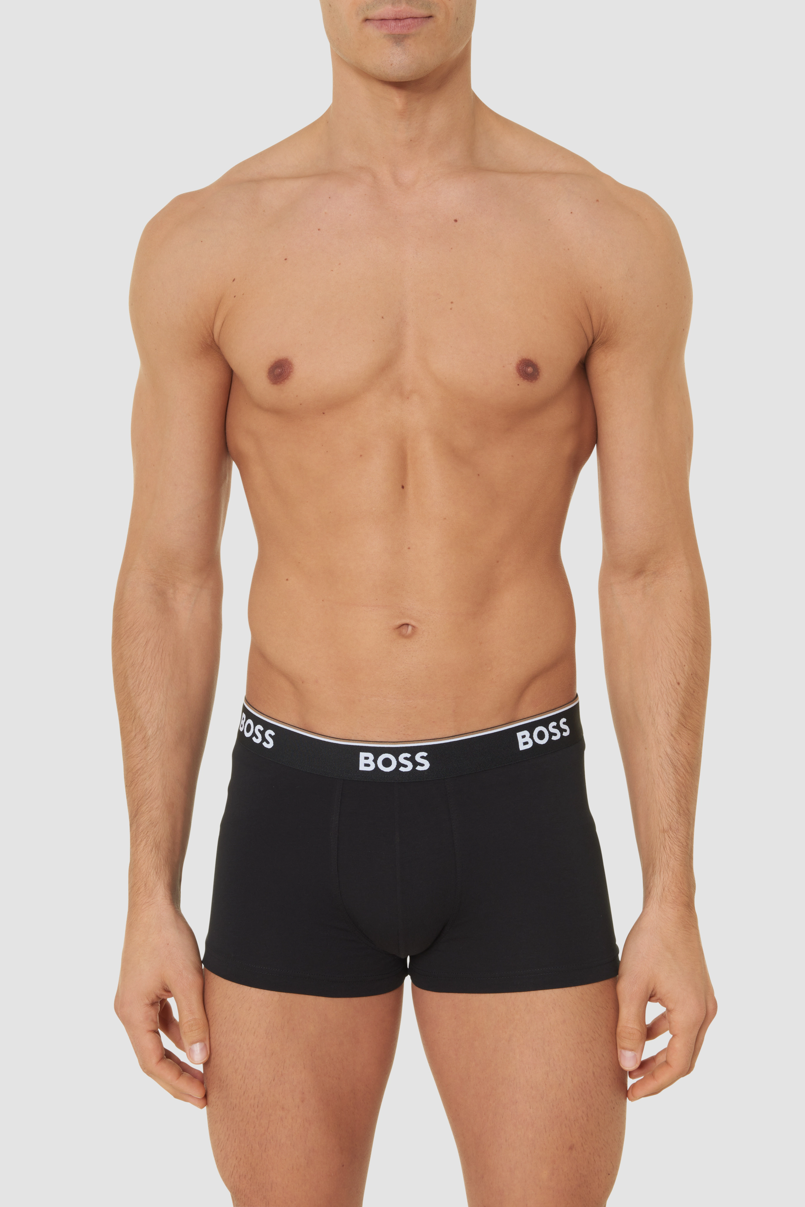 Boss Pants, 3Er-Pack, Baumwollmix, Logo-Bund, FüR Herren, Schwarz, L
