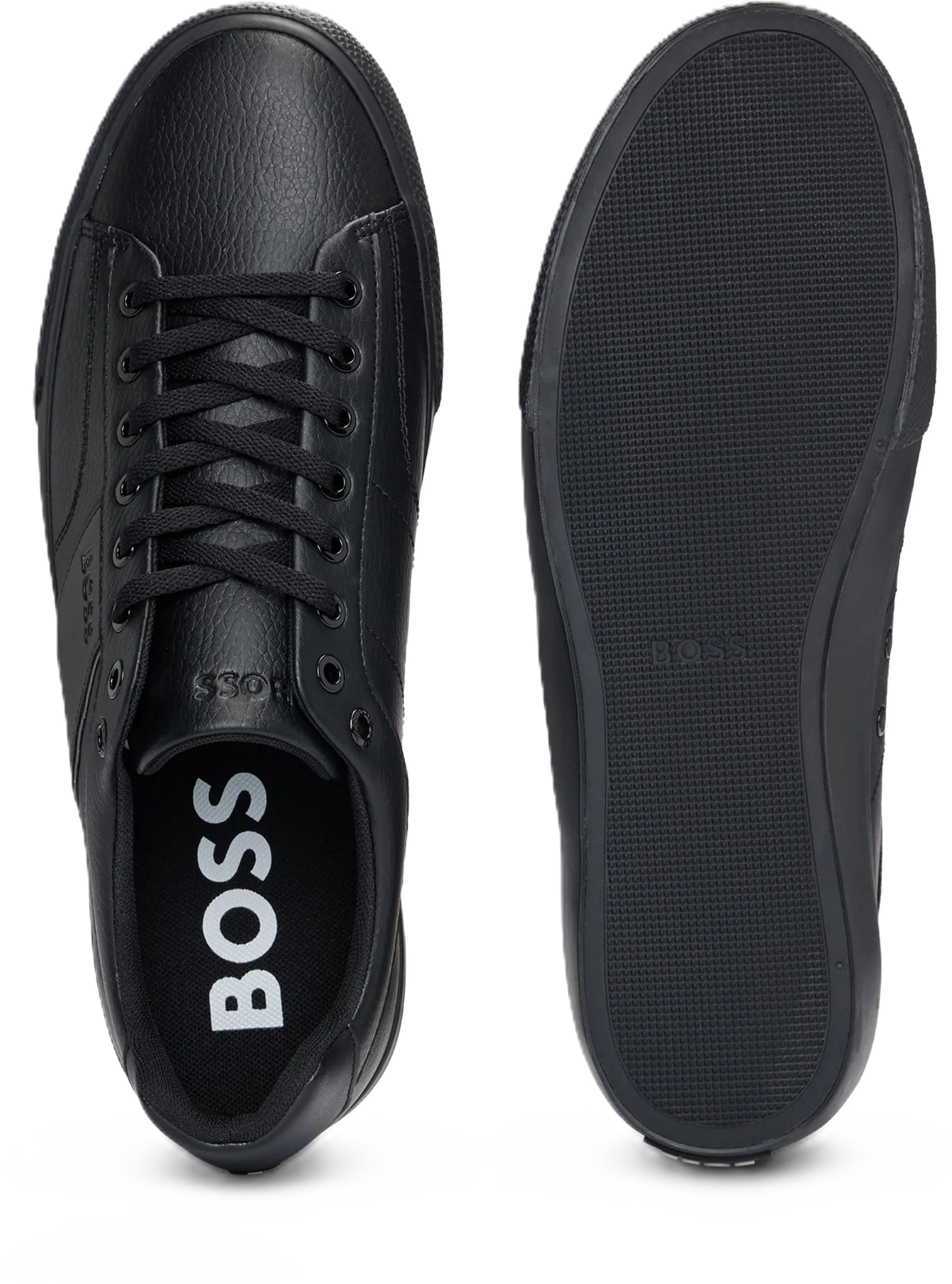 Boss Sneaker, Kunstleder, Logo-Details, FüR Herren, Schwarz, 42