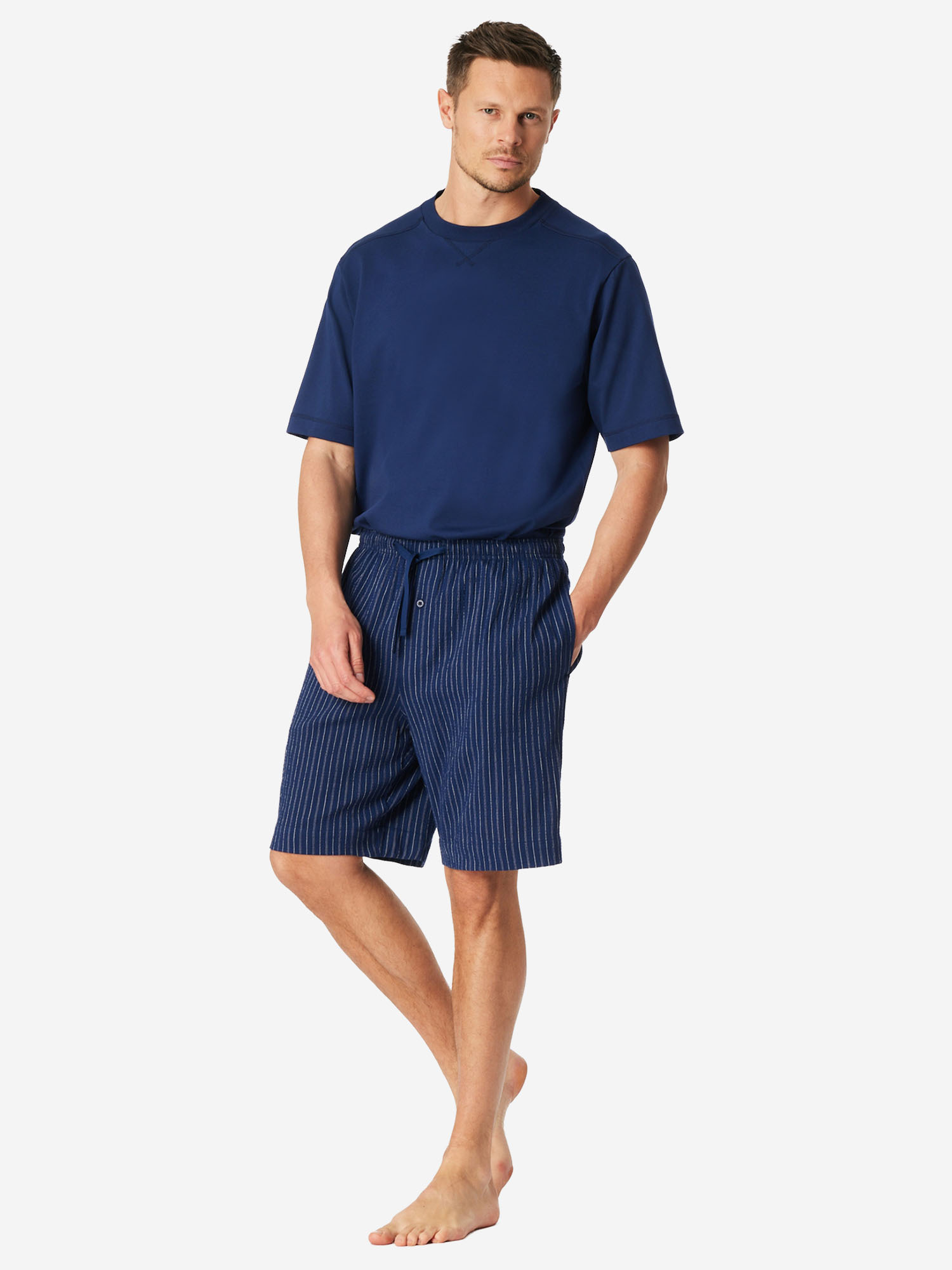 Schiesser Schlafshorts, FüR Herren, Blau, 52