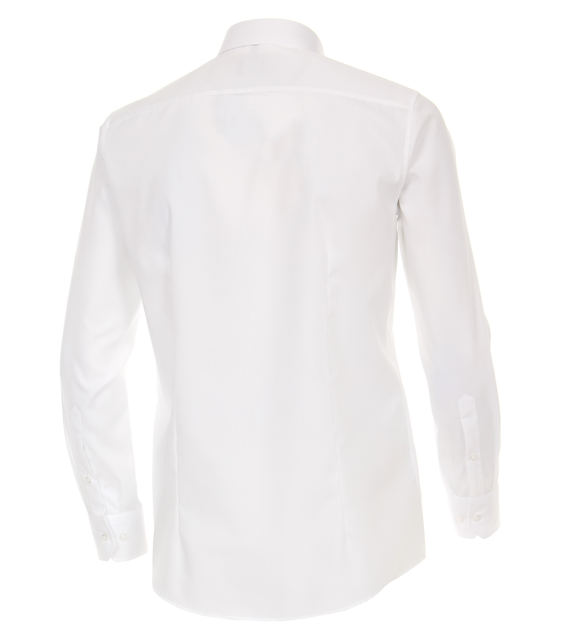 Venti Herren Businesshemd Uni Modern Fit, Weiß, 43