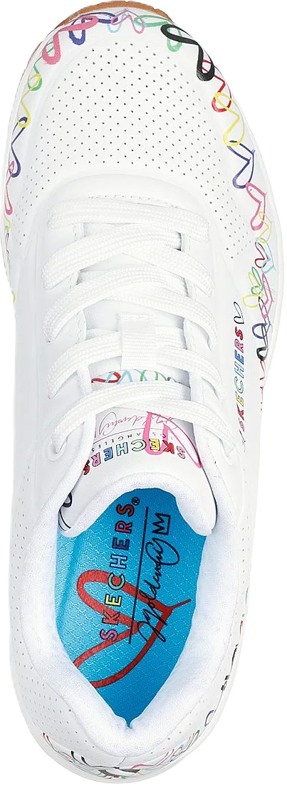 Skechers® Uno Sneaker "Love All Around", BelüFtungslöCher, FüR Damen, Weiß, 36